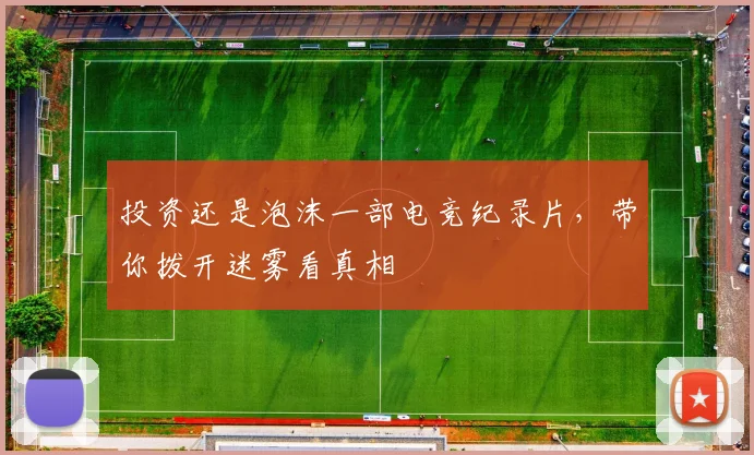 投资还是泡沫一部电竞纪录片,带你拨开迷雾看真相